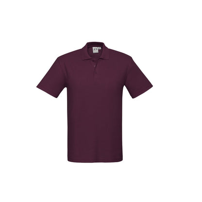 Biz Collection P400MS Crew Mens Polo Maroon