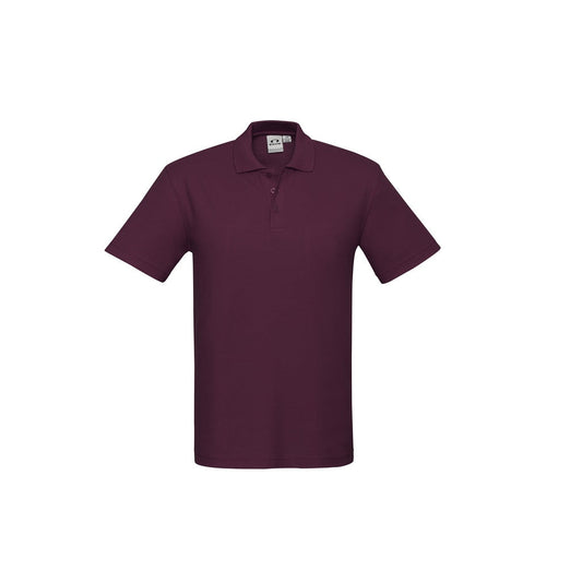 Biz Collection P400MS Crew Mens Polo Maroon