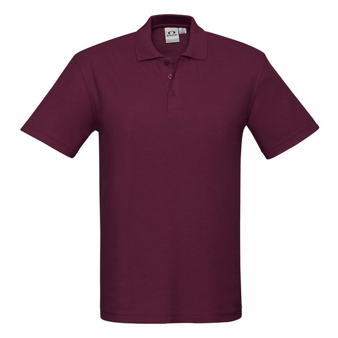 Biz Collection P400KS Crew Kids Polo - Maroon - Alternative Front View