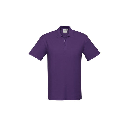 Biz Collection P400MS Crew Mens Polo Purple