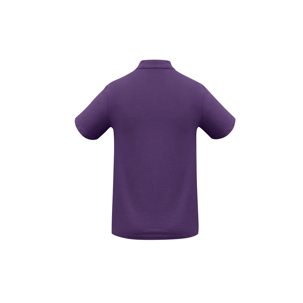 Biz Collection P400MS Crew Mens Polo Purple