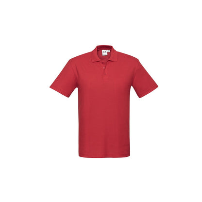 Biz Collection P400MS Crew Mens Polo Red