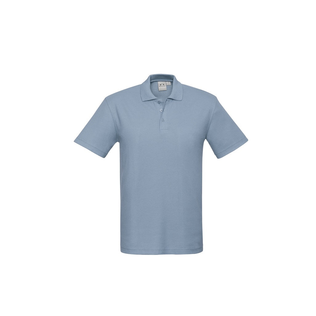 Biz Collection P400MS Crew Mens Polo Spring Blue