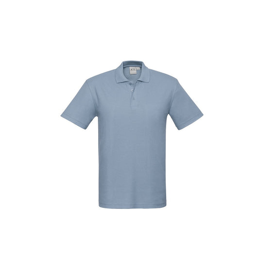 Biz Collection P400MS Crew Mens Polo Spring Blue