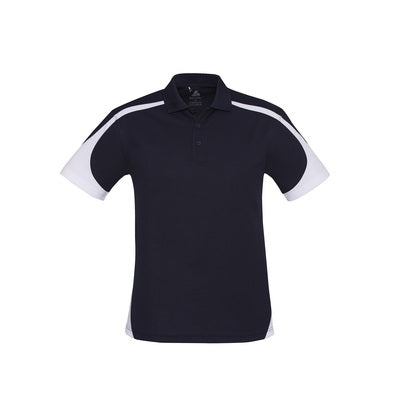Biz Collection P401MS Mens Talon Polo - Navy/White - Alternative Front View