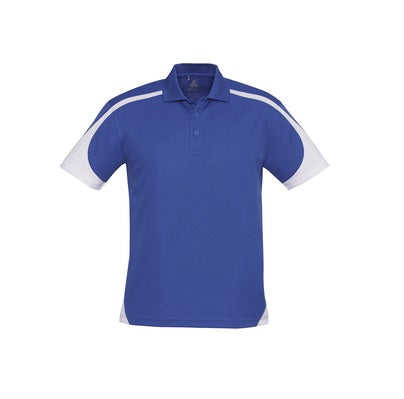 Biz Collection P401MS Mens Talon Polo - Royal/White - Alternative Front View