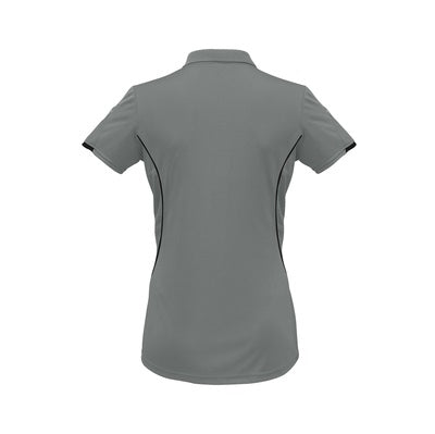 Biz Collection P405LS Razor Ladies Polo Ash/Black