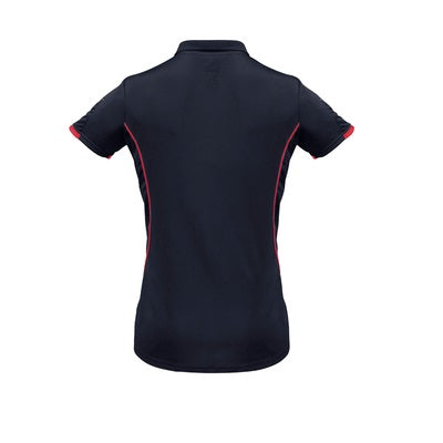 Biz Collection P405LS Razor Ladies Polo Navy/Red
