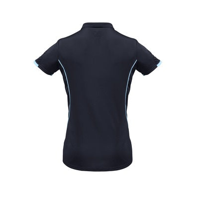 Biz Collection P405LS Razor Ladies Polo Navy/Sky
