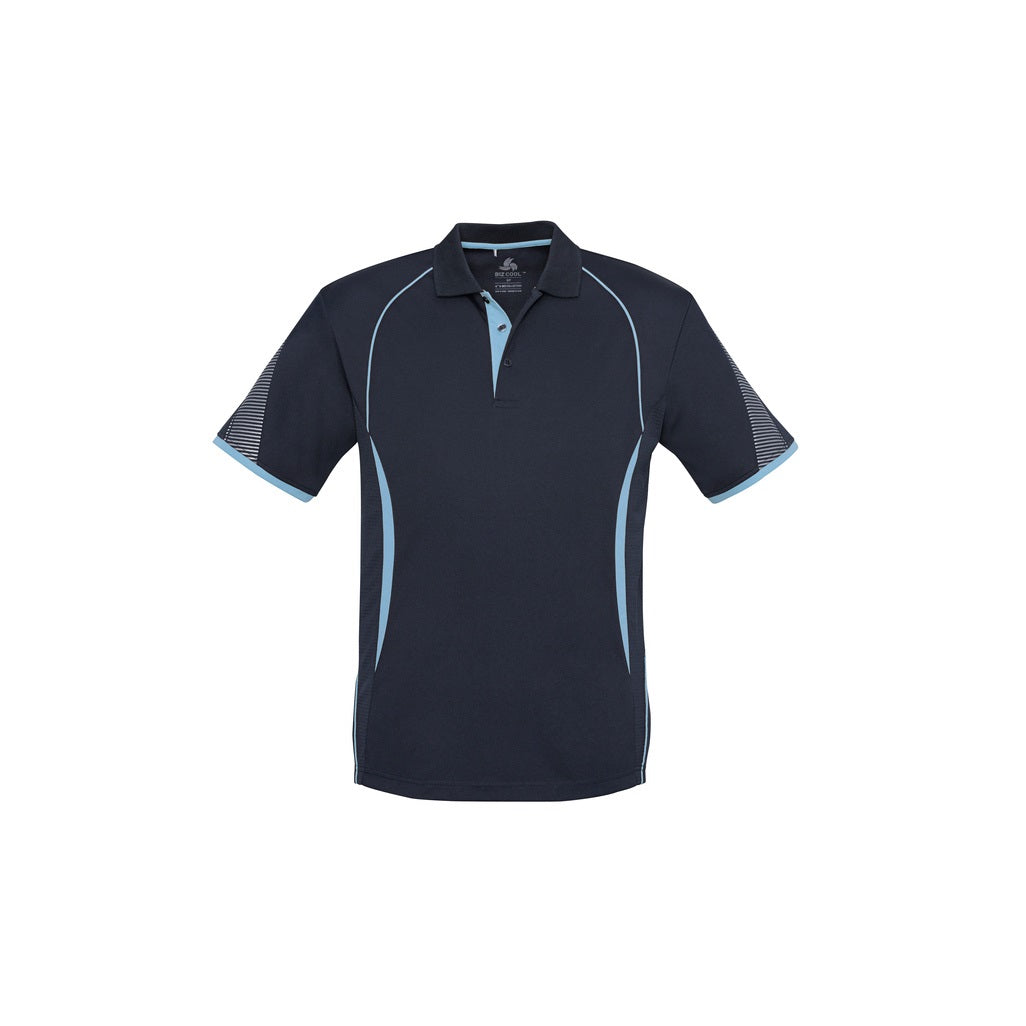 Biz Collection P405KS Razor Kids Polo - Navy/Sky - Alternative Front View