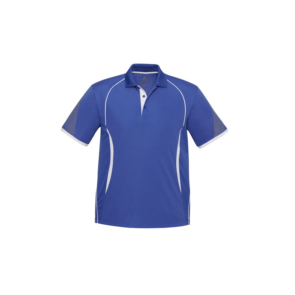 Biz Collection P405KS Razor Kids Polo - Royal/White - Alternative Front View