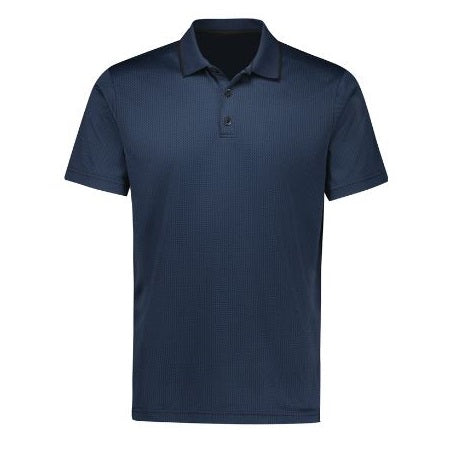 Mens Navy blue Breathable fabric
Moisture wicking Quick drying corporate or sports performance Biz Collection P412MS Mens Echo Short Sleeve Polo