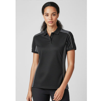 Biz Collection P413US Unisex Grid Short Sleeve Polo