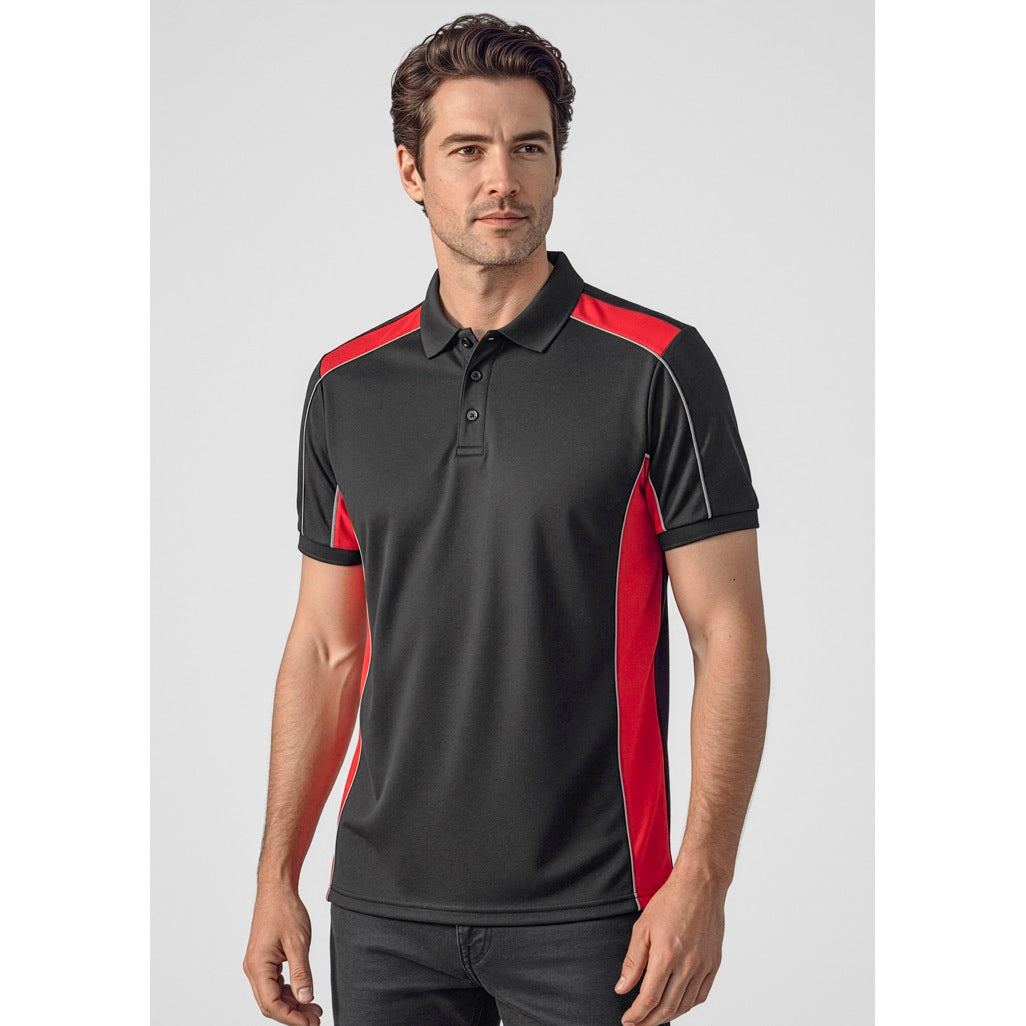Biz Collection P413US Unisex Grid Short Sleeve Polo