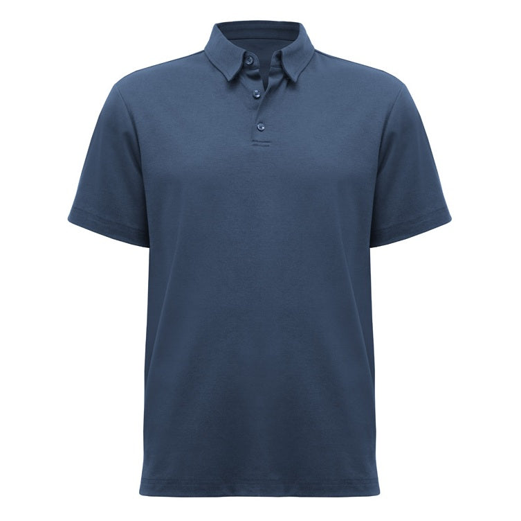 Mineral blue corporate Biz Collection P515MS Mens Lotus Short Sleeve Polo shirt