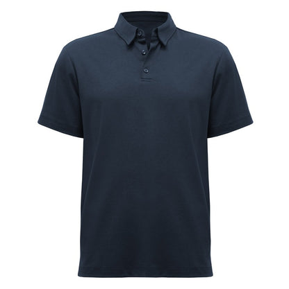 Navy mens smart casual Biz Collection P515MS Mens Lotus Short Sleeve Polo shirt
