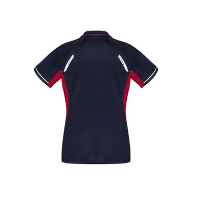 Biz Collection P700LS Ladies Renegade Polo Navy/Red/Silver