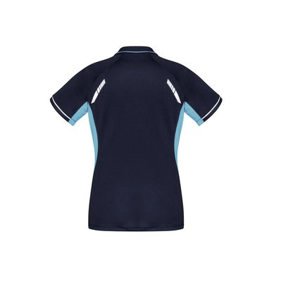 Biz Collection P700LS Ladies Renegade Polo Navy/Sky/Silver