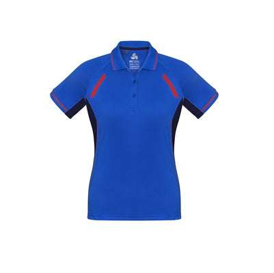 Biz Collection P700LS Ladies Renegade Polo Royal/Navy/Fluro Orange