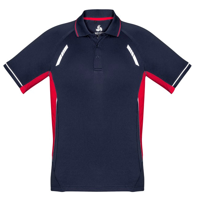 Biz Collection P700MS Mens Renegade Polo - Navy/Red - Alternative Front View
