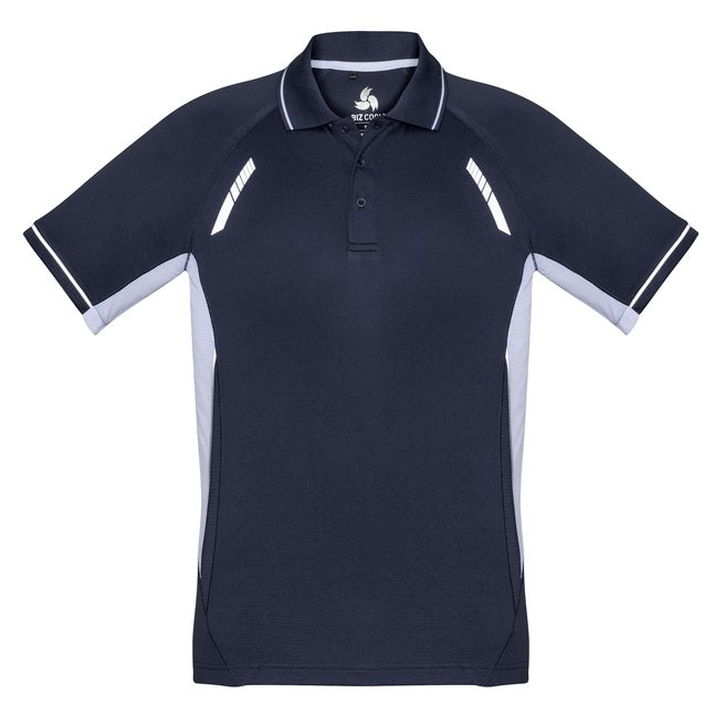 Biz Collection P700KS Kids Renegade Polo - Navy/White - Alternative Front View