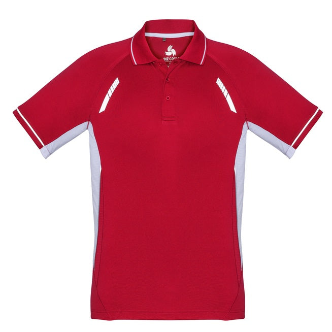 Biz Collection P700KS Kids Renegade Polo - Red/White - Front View