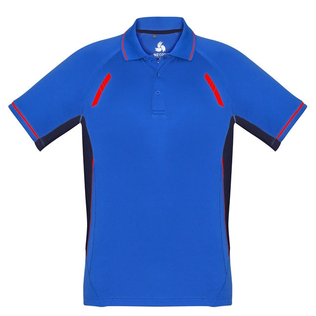 Biz Collection P700KS Kids Renegade Polo - Royal/Navy/Fluoro Orange - Front View