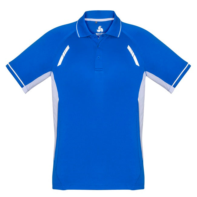 Biz Collection P700MS Mens Renegade Polo - Royal/White - Alternative Front View