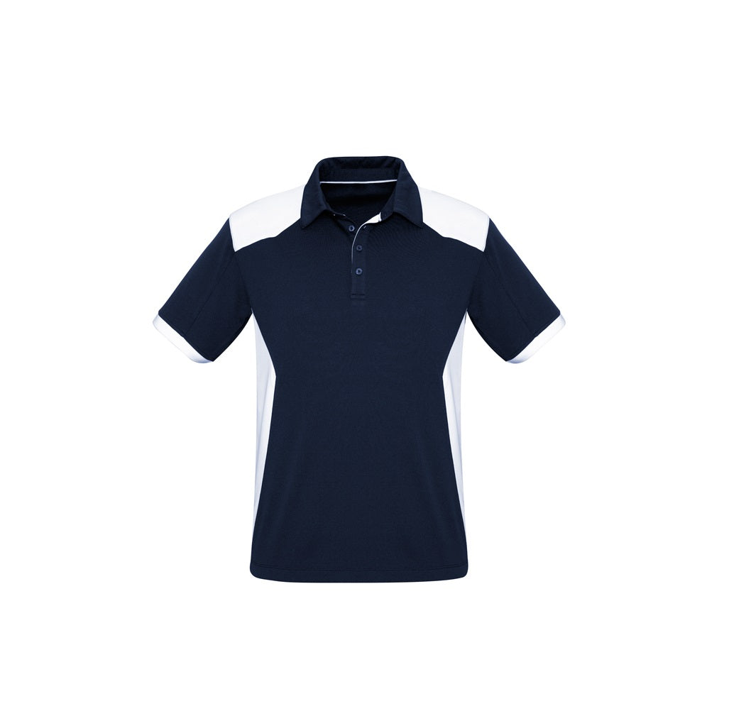 Biz Collection P705MS Rival Mens Polo - Navy/White - Alternative Front View