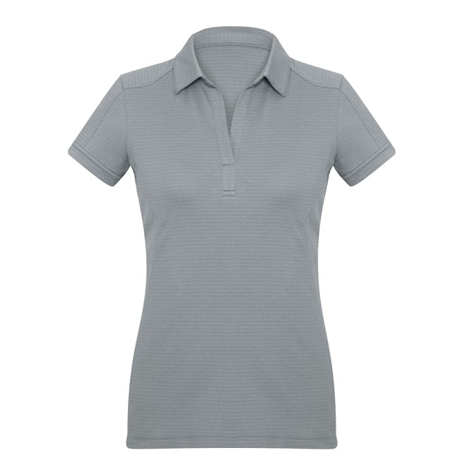 Biz Collection P706LS Profile Ladies Polo - Silver - Front View