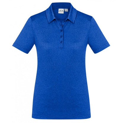 Biz Collection P815LS Ladies Aero Polo -Electric Blue colour, Front view
