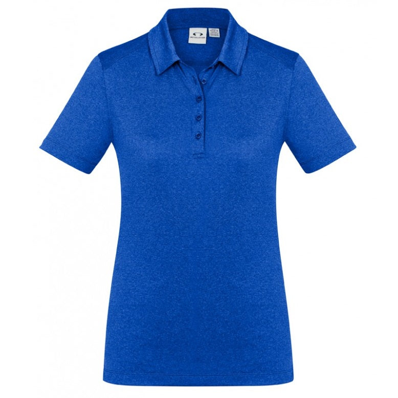 Biz Collection P815LS Ladies Aero Polo - Blue - Back View
