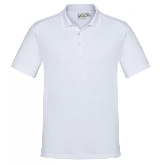 Biz Collection P815MS Mens Aero Polo - White - Alternative Front View