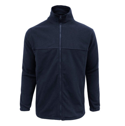 navy mens zip up fleece lightweight warm Biz Collection PF630 Mens Plain Micro Fleece Jacket