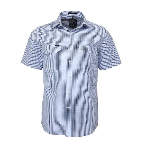 Pilbara RMPC011S Mens Front Flap Dual Pocket Classic Fit, S/S Shirt