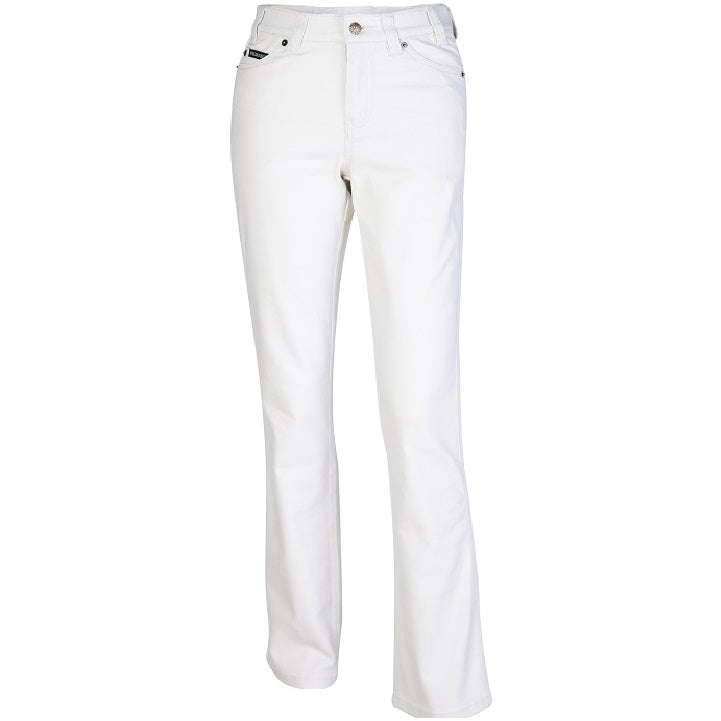 Pilbara RMPC015 Ladies Cotton Stretch Jean - Bone - Front View