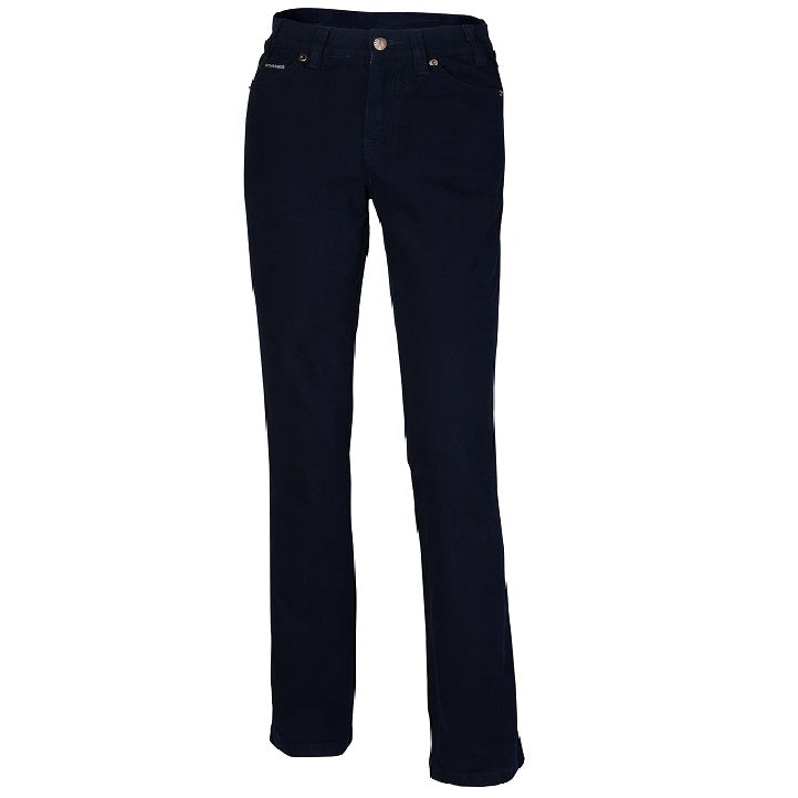 Pilbara RMPC015 Ladies Cotton Stretch Jean - Ink Navy - Front View