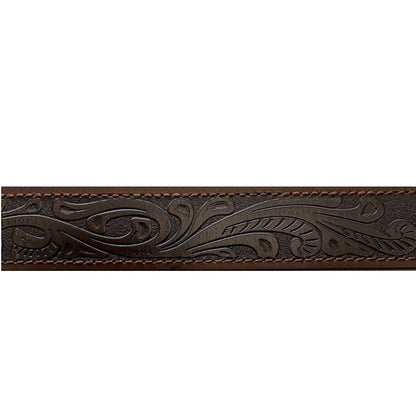 Pilbara RMPW004 Western Dress Buckle Tooled Leather Belt