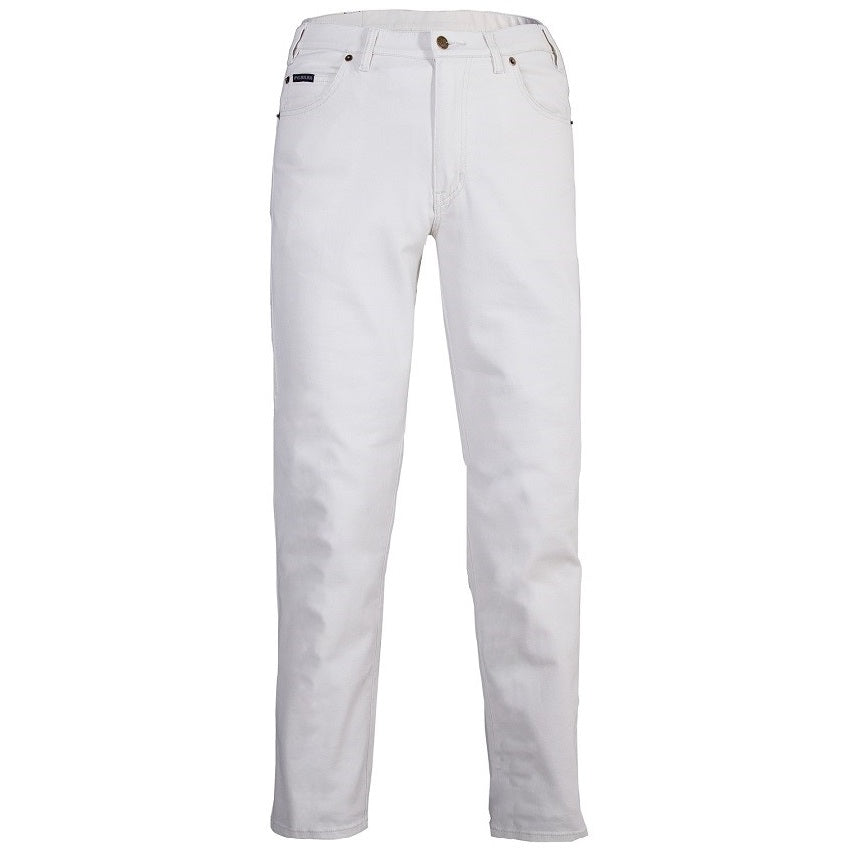 Pilbara RMPC014 Mens Cotton Stretch Jeans - Bone - Back View