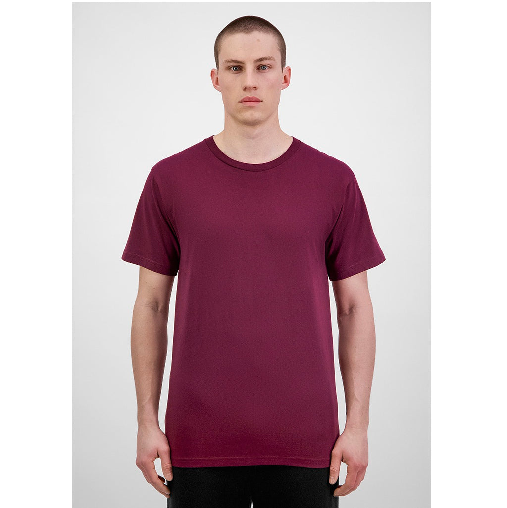 GOODMATES X1001M Mens Basis Short Sleeve Tee - Plum - Alternative Front View