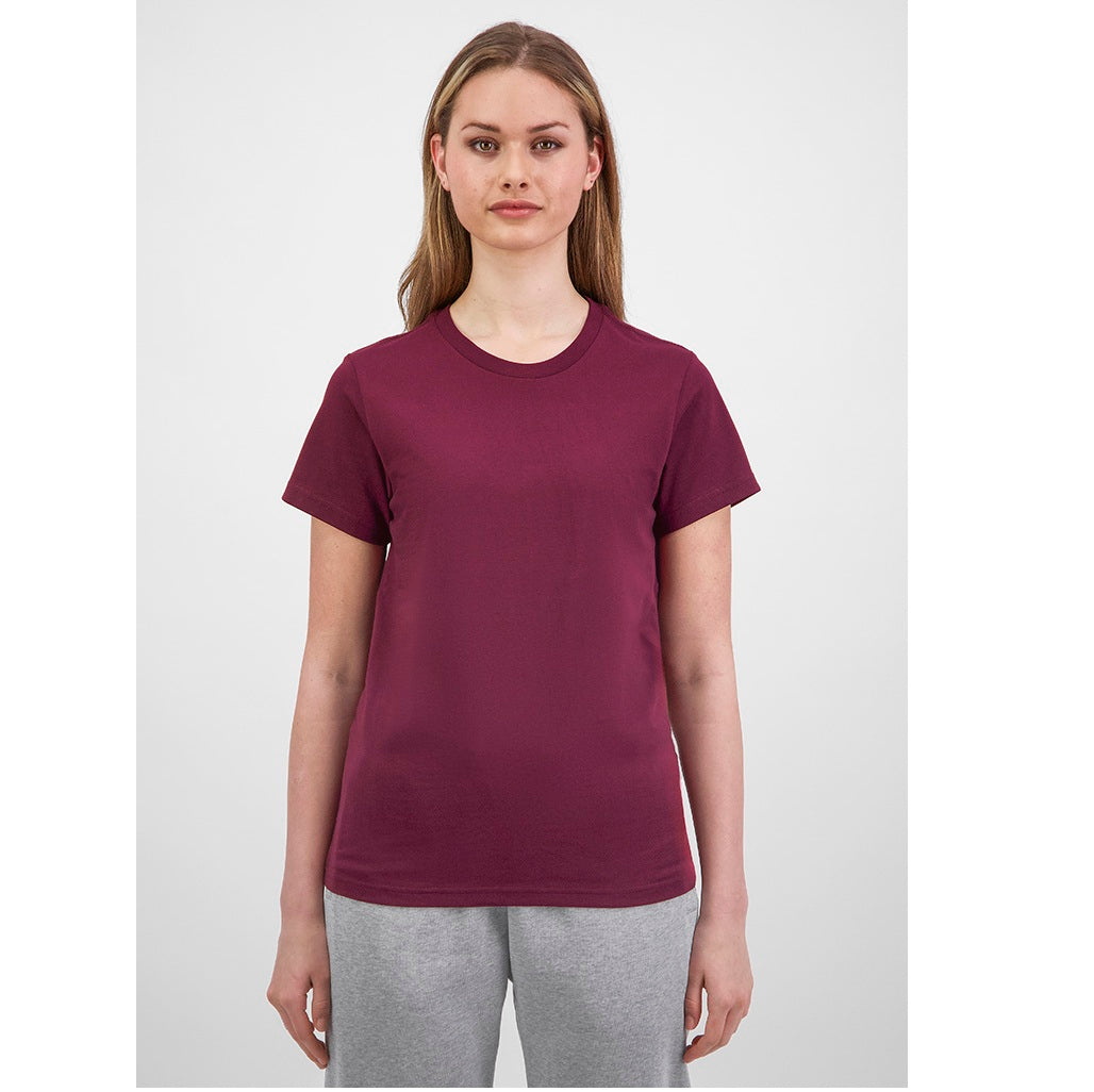 GOODMATES X1001W Womens Basis Short Sleeve Tee - Plum - Alternative Front View