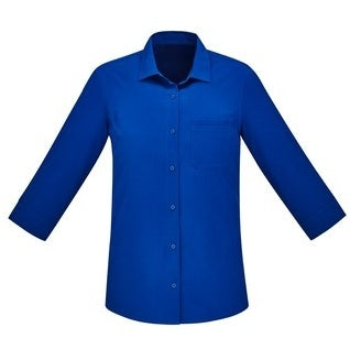 Biz Care CS951LT Womens Florence Plain 3/4 Sleeve Shirt