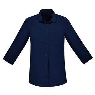 Biz Care CS951LT Womens Florence Plain 3/4 Sleeve Shirt