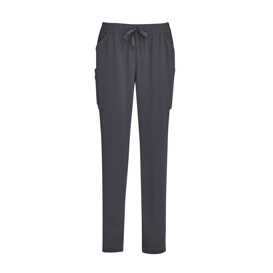 Inaura CSP943LL Ladies Slim Leg Scrub Pants - Charcoal - Front View