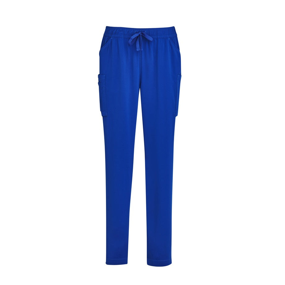 Inaura CSP943LL Ladies Slim Leg Scrub Pants - Electric Blue - Front View