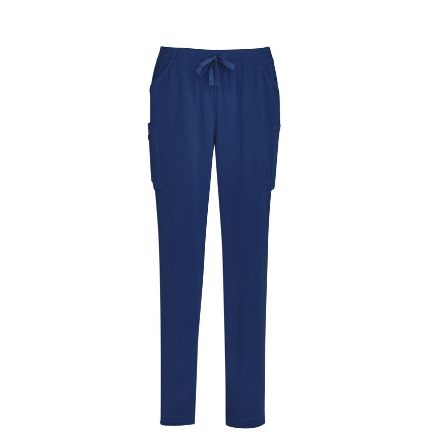Inaura CSP943LL Ladies Slim Leg Scrub Pants - Navy - Front View