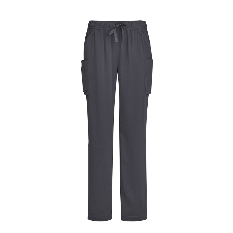 Inaura CSP944LL Ladies Straight Leg Scrub Pants - Charcoal - Front View