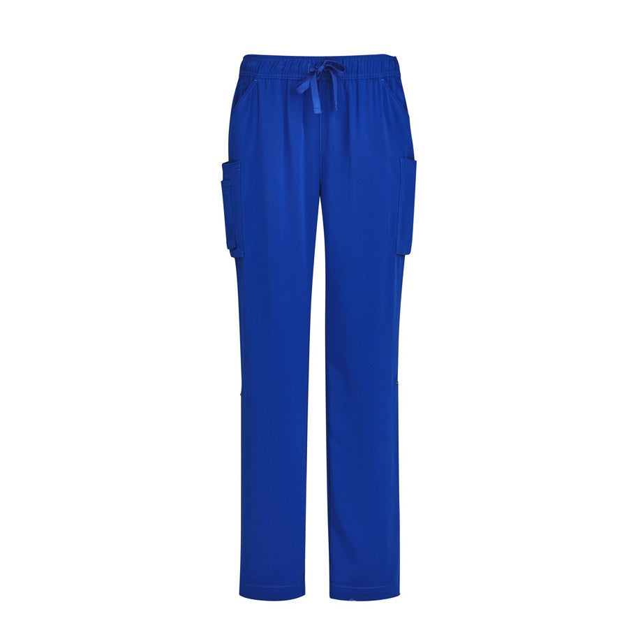 Inaura CSP944LL Ladies Straight Leg Scrub Pants - Electric Blue - Front View