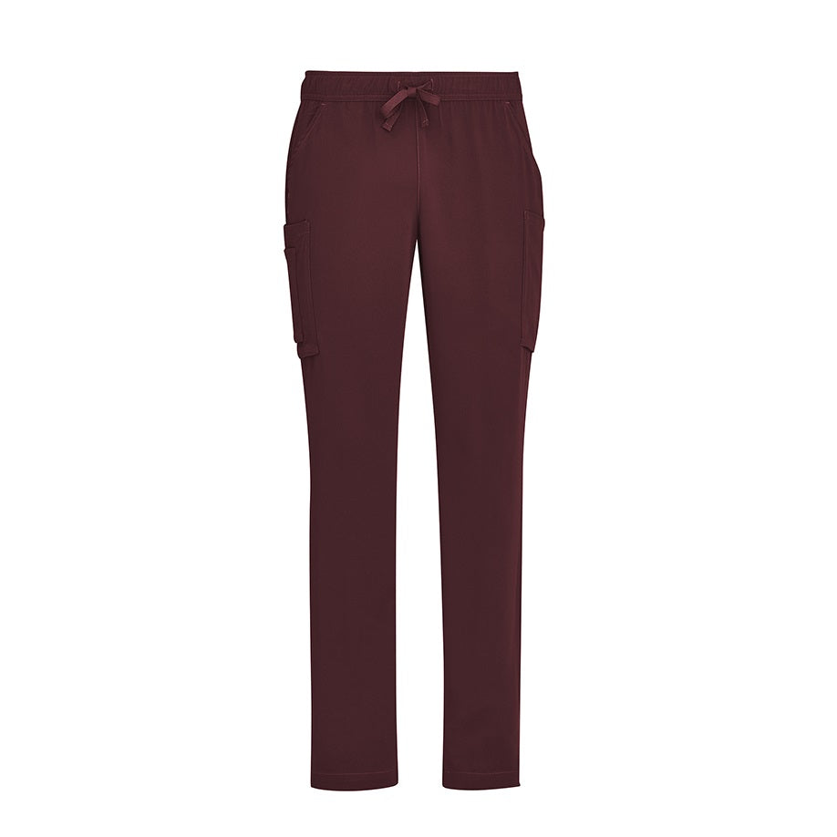 Inaura CSP946ML Mens Straight Leg Scrub Pants - Burgundy - Front View