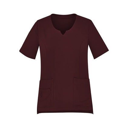Bizcare CST942LS Womens Tailored Fit Round Neck Scrub Top